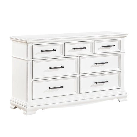 Lunera White Dresser - Ornate Home