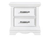 Lunera White Nightstand - Ornate Home