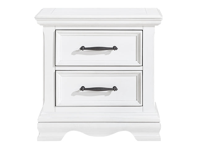 Lunera White Nightstand - Ornate Home