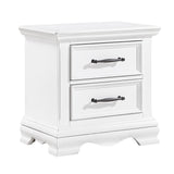 Lunera White Nightstand - Ornate Home