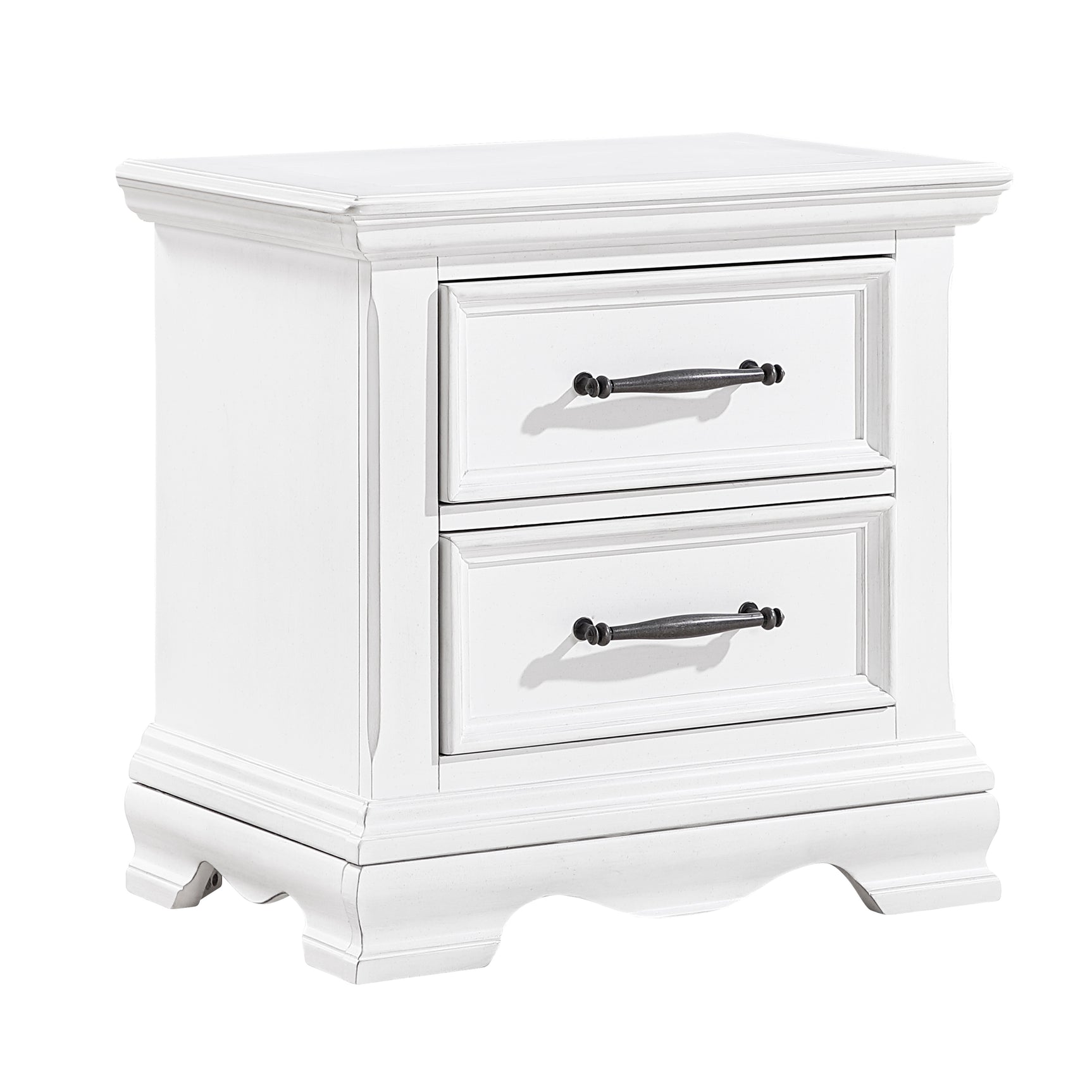 Lunera White Nightstand - Ornate Home