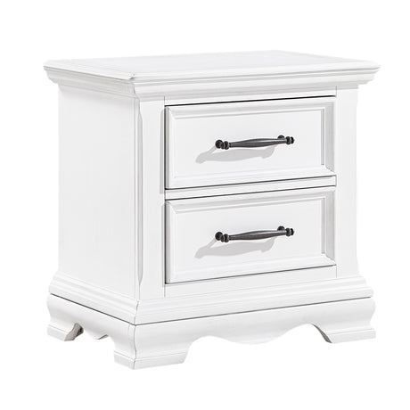 Lunera White Nightstand - Ornate Home