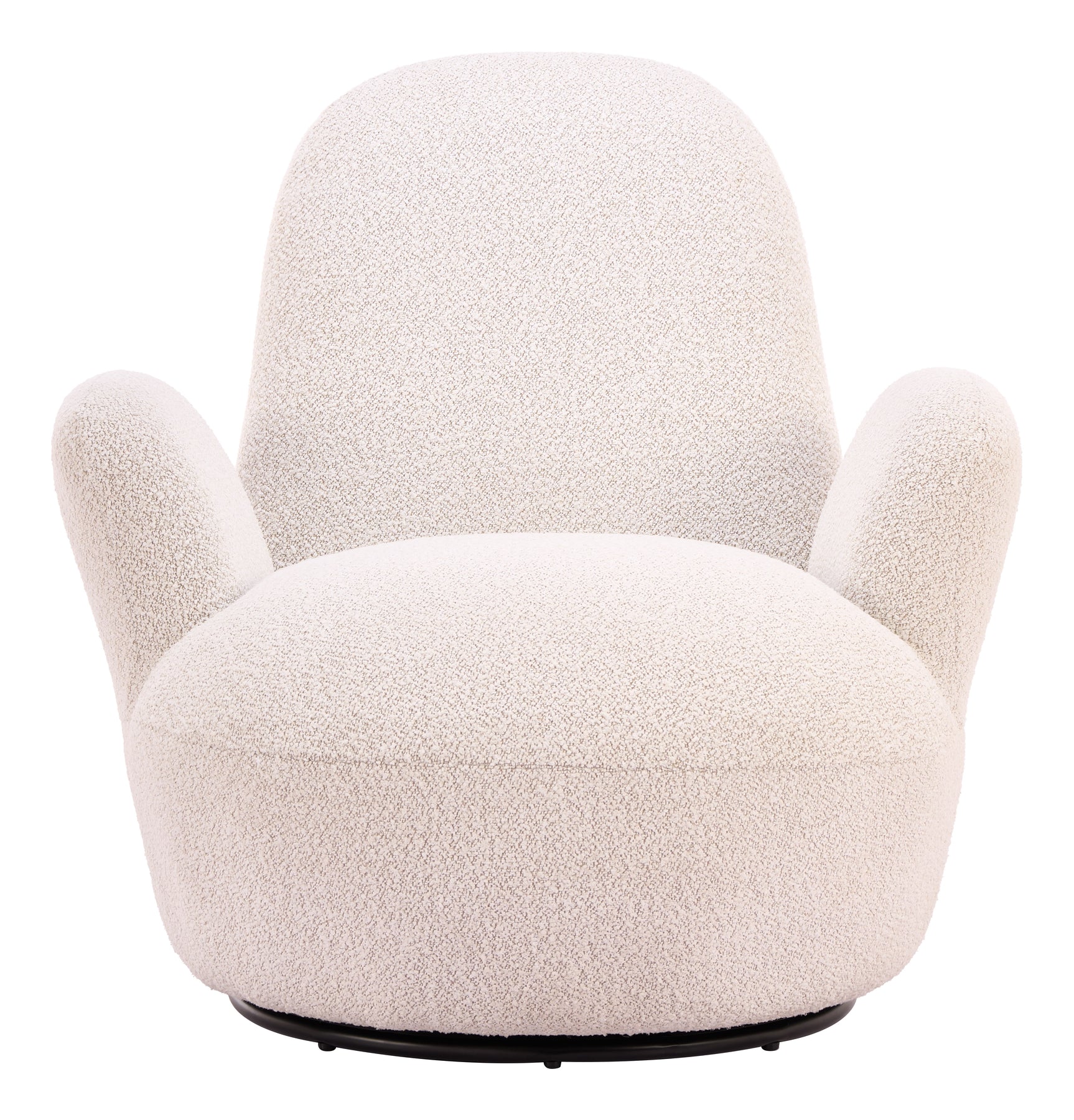Lunet Ivory Swivel Chair