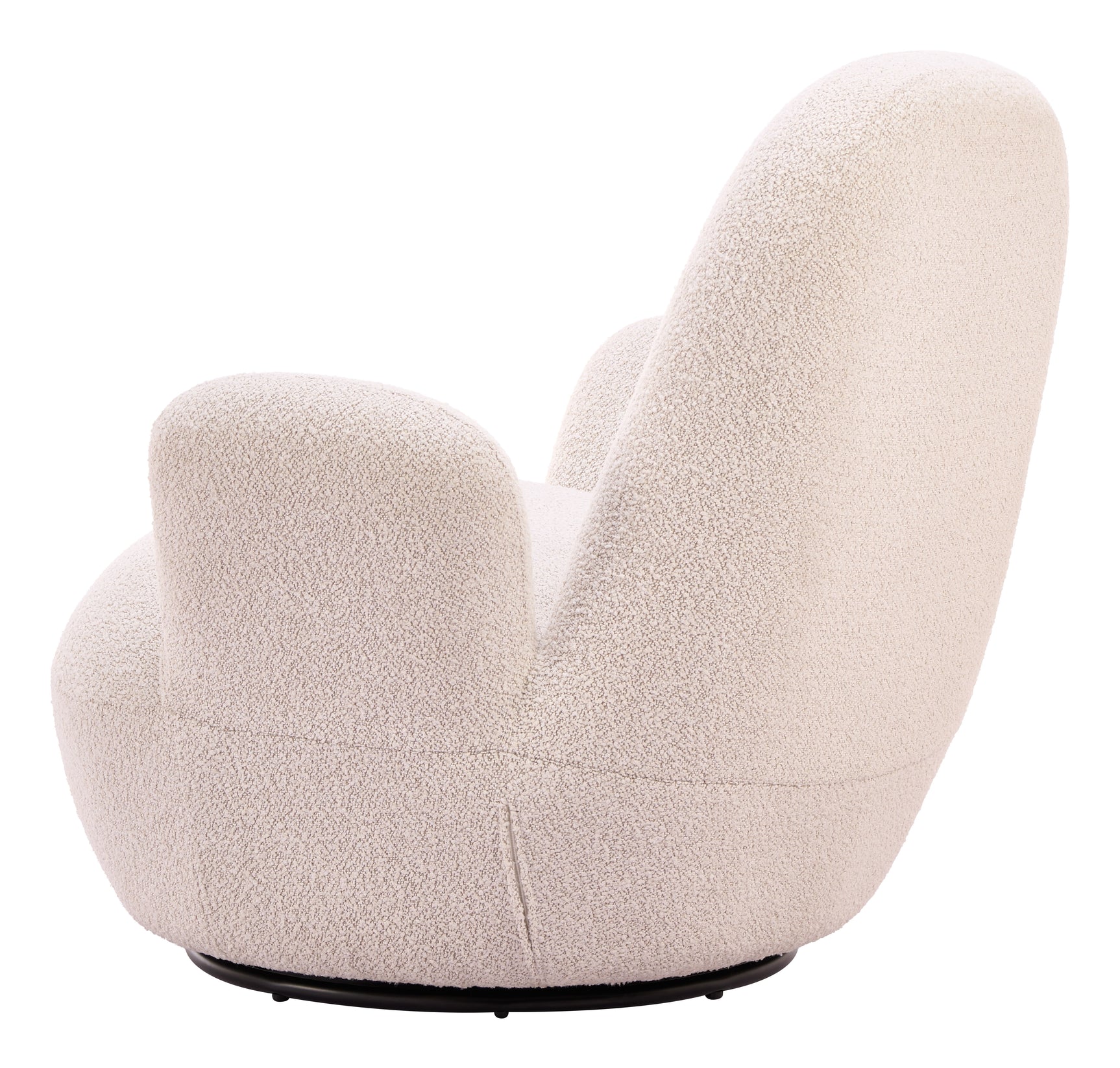 Lunet Ivory Swivel Chair