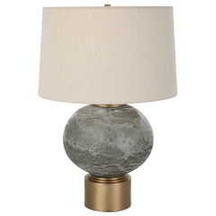 Lunia Gray Glass Table Lamp - Ornate Home
