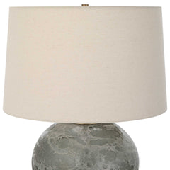 Lunia Gray Glass Table Lamp - Ornate Home