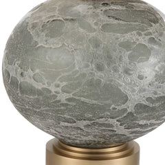 Lunia Gray Glass Table Lamp - Ornate Home