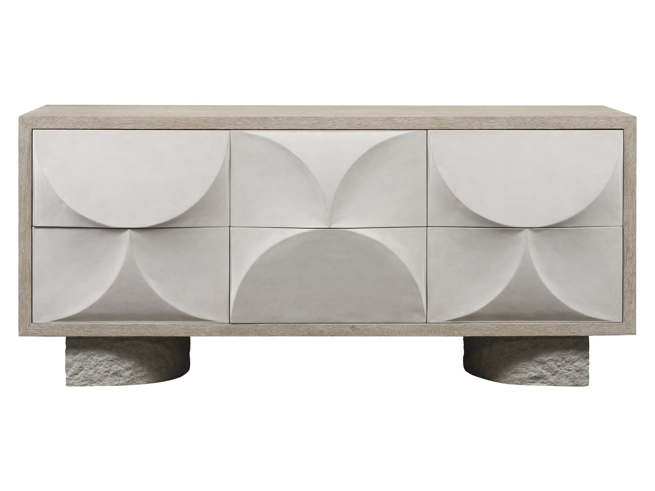 Lunula Sand Grey/Vellum/Flaxen Dresser - Ornate Home