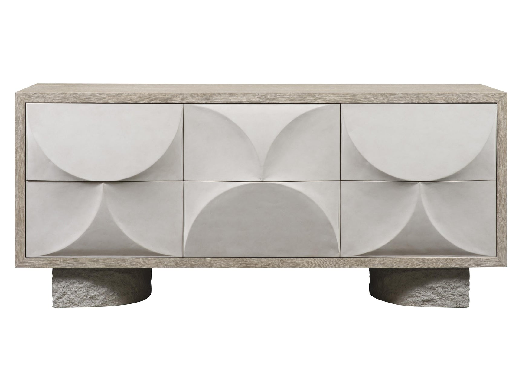 Lunula Sand Grey/Vellum/Flaxen Dresser - Ornate Home