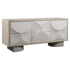 Lunula Sand Grey/Vellum/Flaxen Dresser - Ornate Home