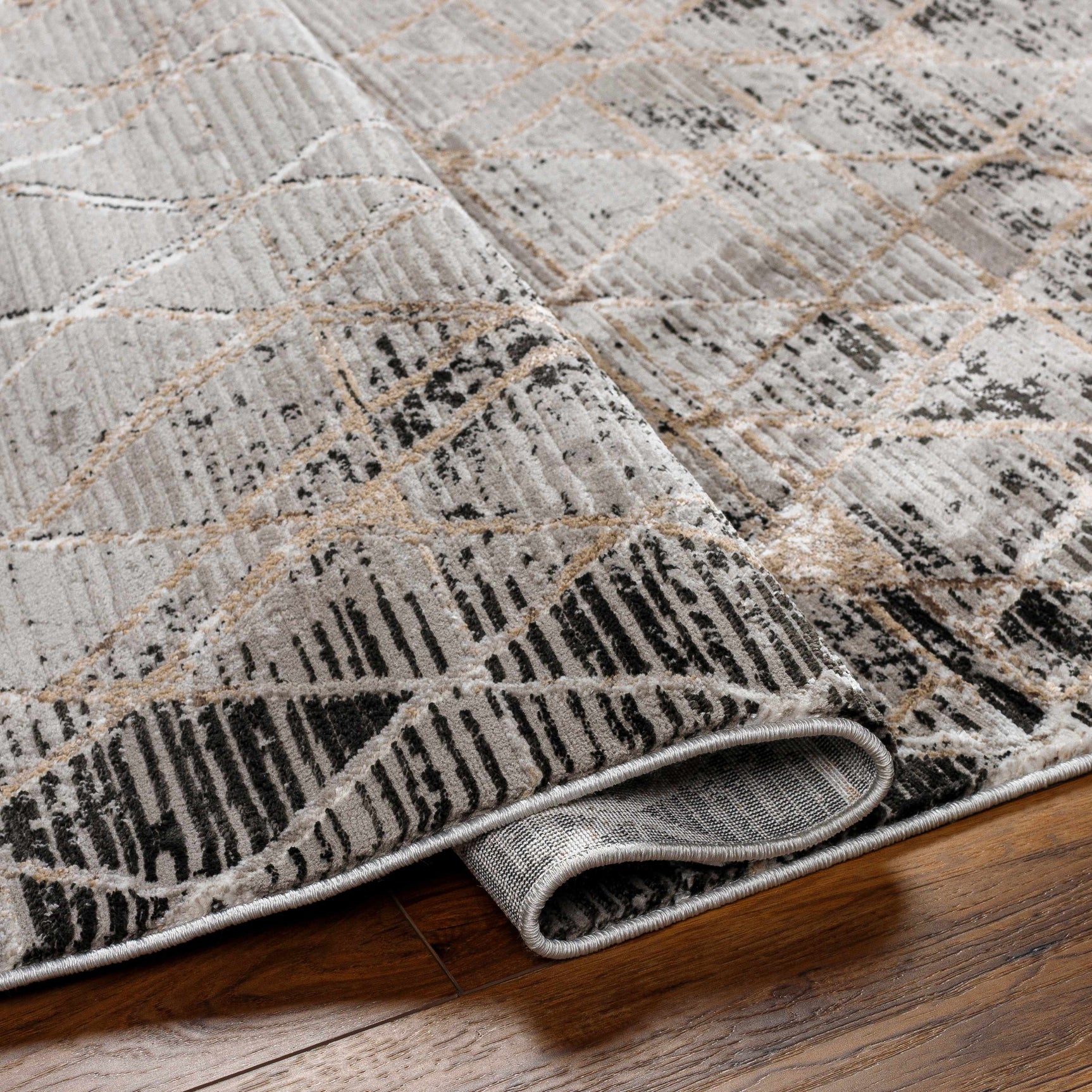 Luol Gray Area Rug - Clearance - Ornate Home