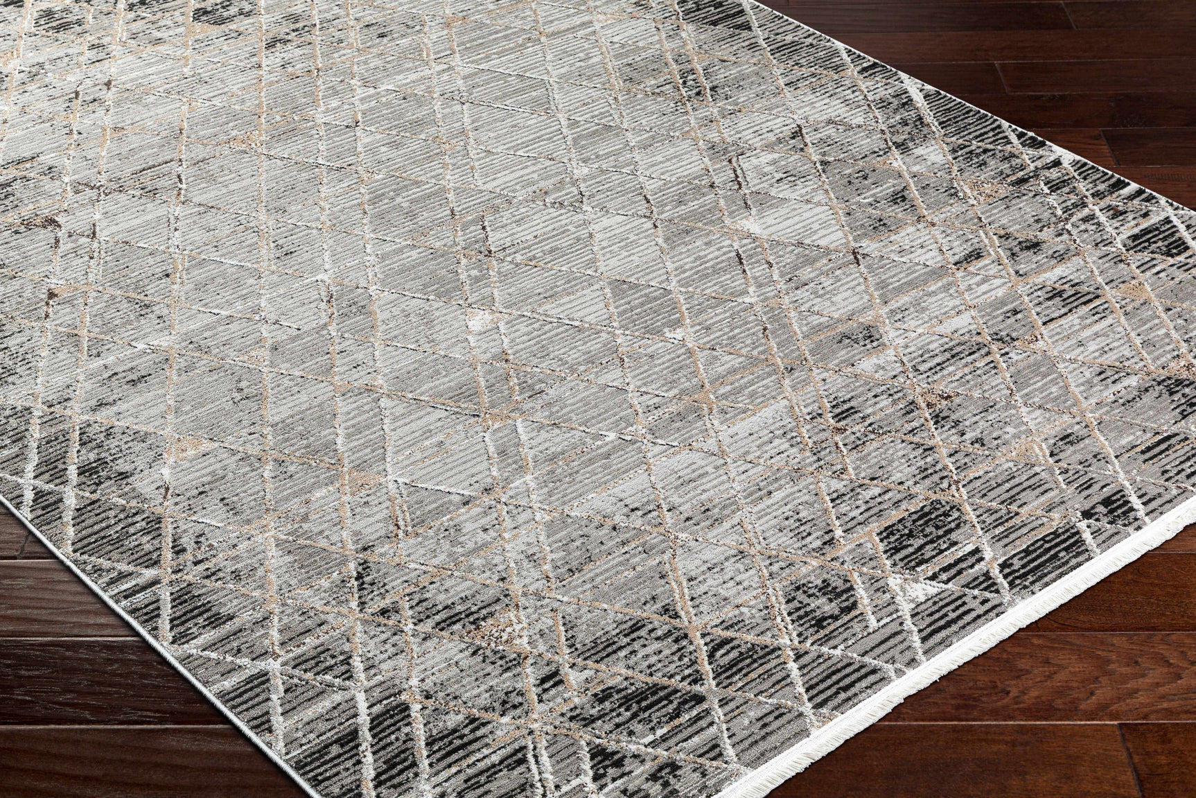 Luol Gray Area Rug - Clearance - Ornate Home