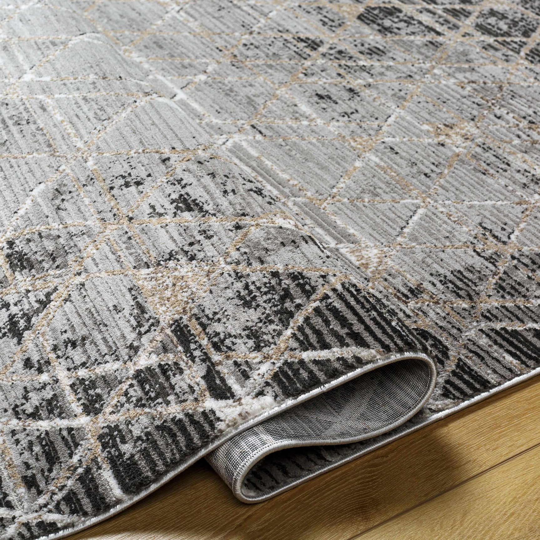 Luol Gray Area Rug - Clearance - Ornate Home