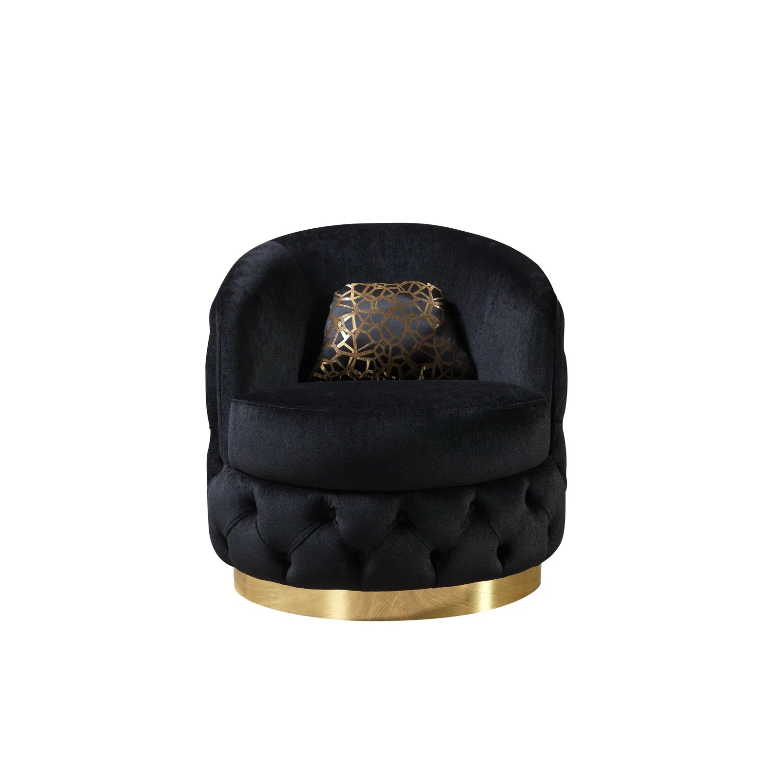 Lupino Black Velvet Chair - Ornate Home