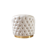 Lupino Ivory Velvet Chair - Ornate Home