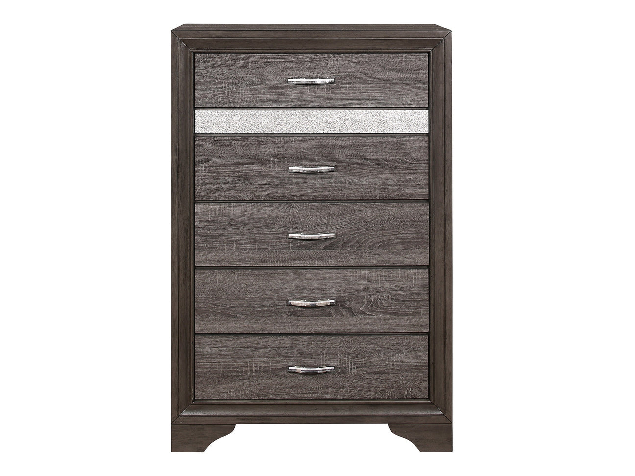 Luster Gray Chest w/ 6 Drawers - Ornate Home