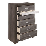 Luster Gray Chest w/ 6 Drawers - Ornate Home