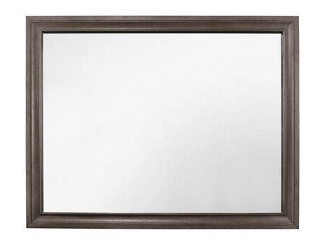 Luster Gray Dresser Top Bedroom Mirror - Ornate Home