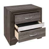 Luster Gray Nightstand - Ornate Home