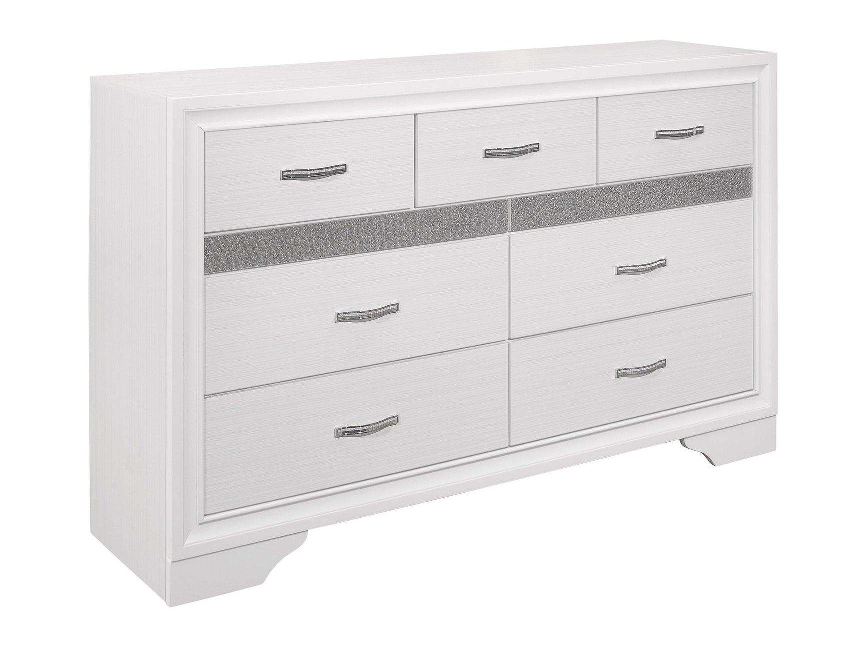Luster White Dresser - Ornate Home
