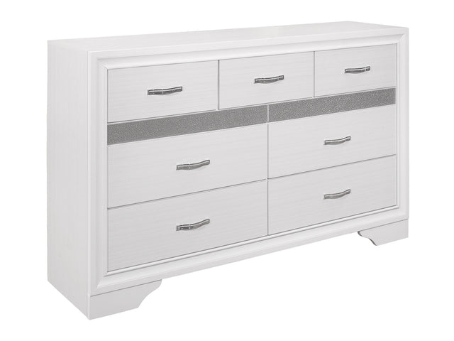 Luster White Dresser - Ornate Home