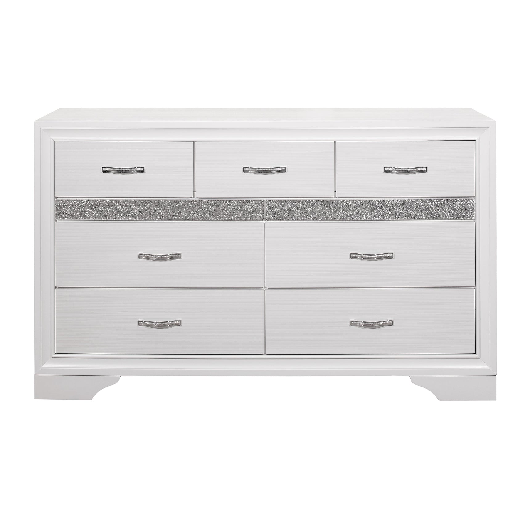 Luster White Dresser - Ornate Home