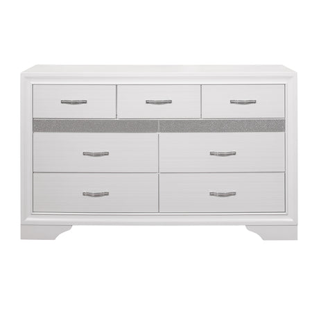Luster White Dresser - Ornate Home