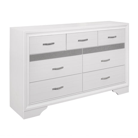 Luster White Dresser - Ornate Home
