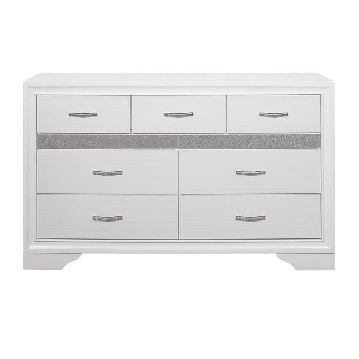 Luster White Dresser - Ornate Home