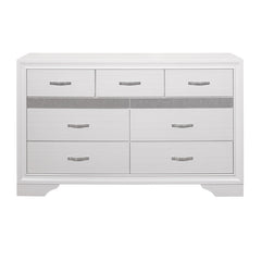 Luster White Dresser - Ornate Home