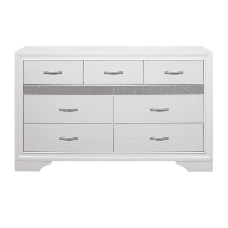 Luster White Dresser - Ornate Home