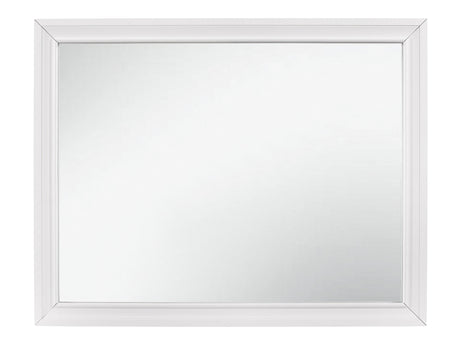 Luster White Mirror - Ornate Home