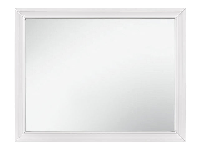 Luster White Mirror - Ornate Home