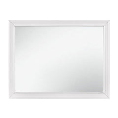 Luster White Mirror - Ornate Home