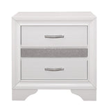 Luster White Nightstand - Ornate Home