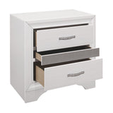 Luster White Nightstand - Ornate Home
