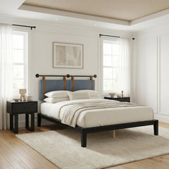Luum Black Queen Platform Bed Frame - Ornate Home