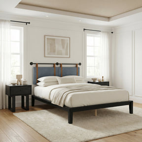 Luum Black Queen Platform Bed Frame - Ornate Home