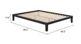 Luum Black Queen Platform Bed Frame - Ornate Home