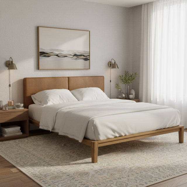 Luum Natural Queen Platform Bed Frame - Ornate Home