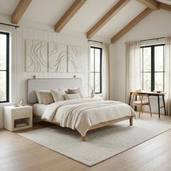Luum Natural Queen Platform Bed Frame - Ornate Home