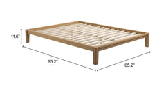 Luum Natural Queen Platform Bed Frame - Ornate Home