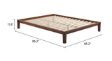 Luum Walnut Queen Platform Bed Frame - Ornate Home