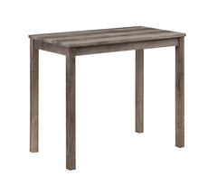 Lux Brown/Creamy White 42" 3-Piece Counter Height Pub Table Set - Ornate Home