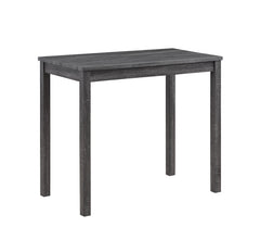Lux Gray 42" 3-Piece Counter Height Pub Table Set - Ornate Home