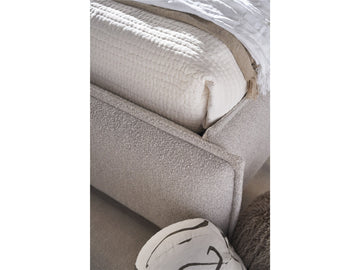 Lux Medina Pebble King Upholstered Bed - Ornate Home