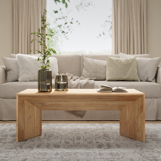 Lux Natural Cocktail Table - Ornate Home