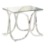 Luxa  Chrome  End Table - Ornate Home