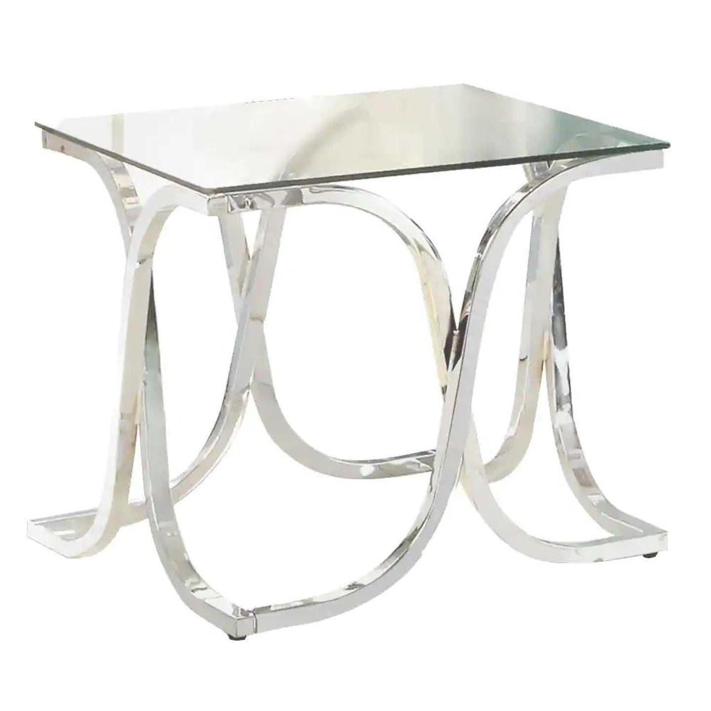 Luxa  Chrome  End Table - Ornate Home