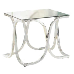 Luxa  Chrome  End Table - Ornate Home